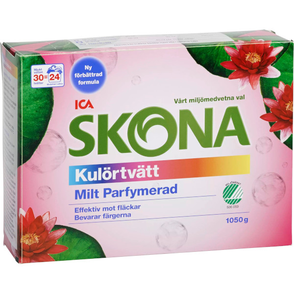 ICA Skona Tvättmedel Kulörtvätt Milt Parfymerad