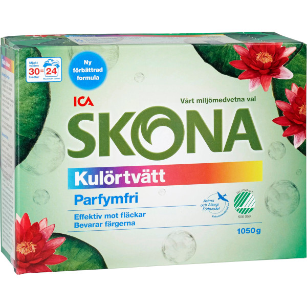 ICA Skona Tvättmedel Kulörtvätt Parfymfri