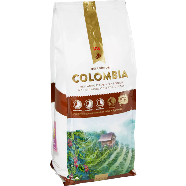 ICA Kaffe Colombia Hela Bönor