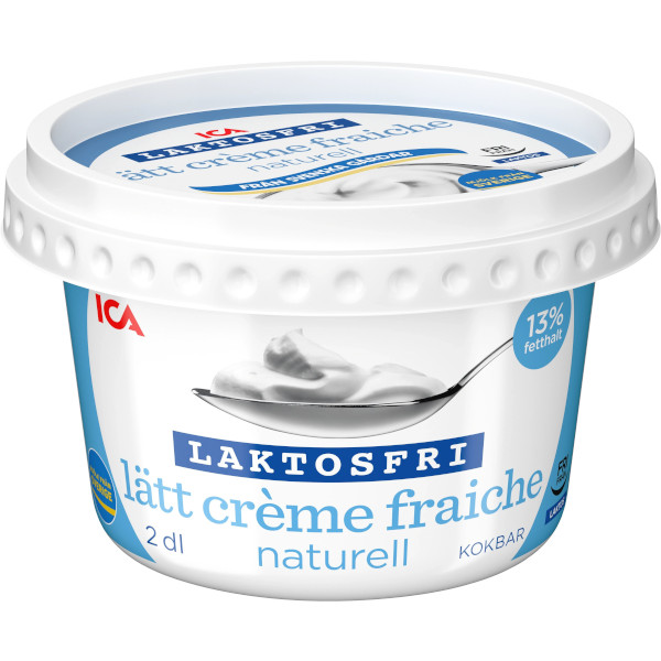 ICA Crème Fraiche Lätt Naturell Laktosfri