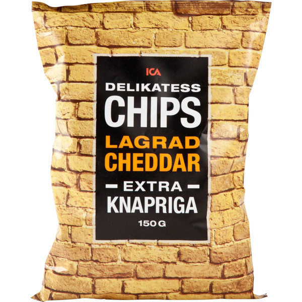 ICA Delikatesschips Lagrad Cheddar