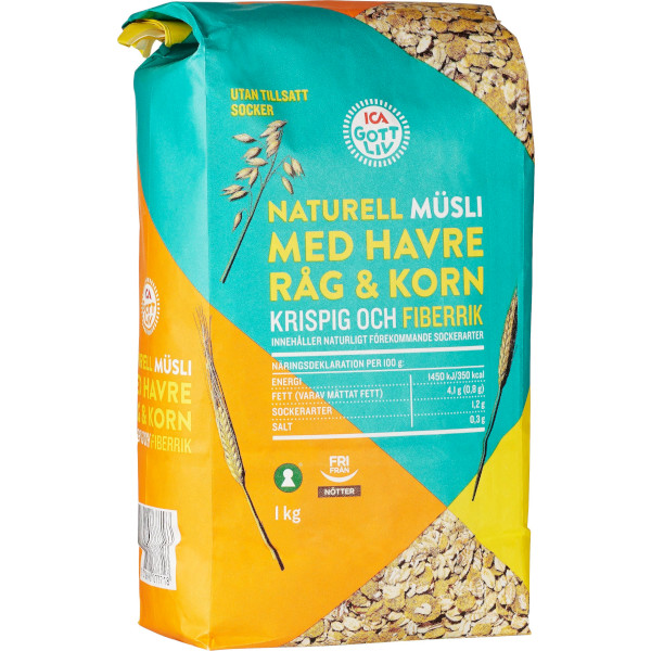 ICA Gott Liv Müsli Naturell