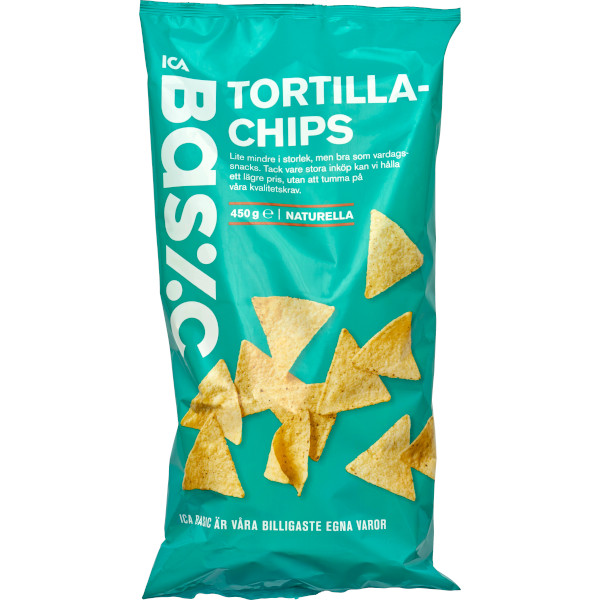 ICA Basic Tortillachips Naturella