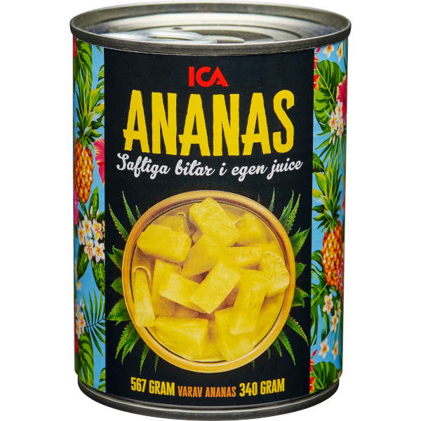 ICA Ananas Bitar