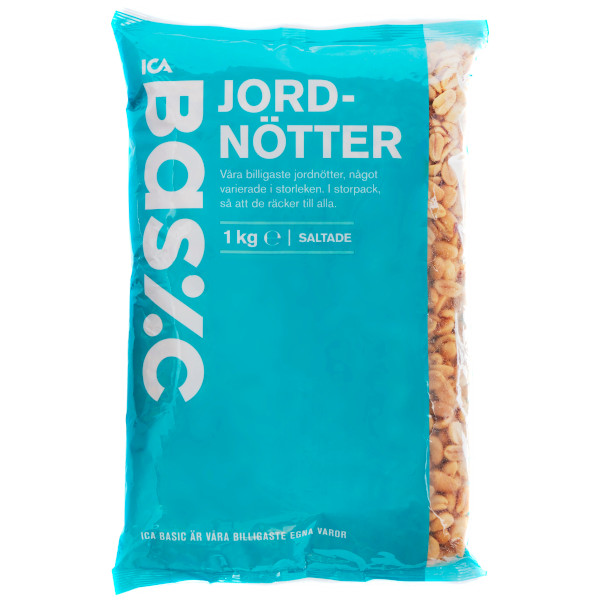 ICA Basic Jordnötter Saltade