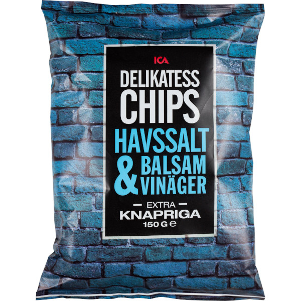 ICA Delikatesschips Havssalt & Balsamvinäger