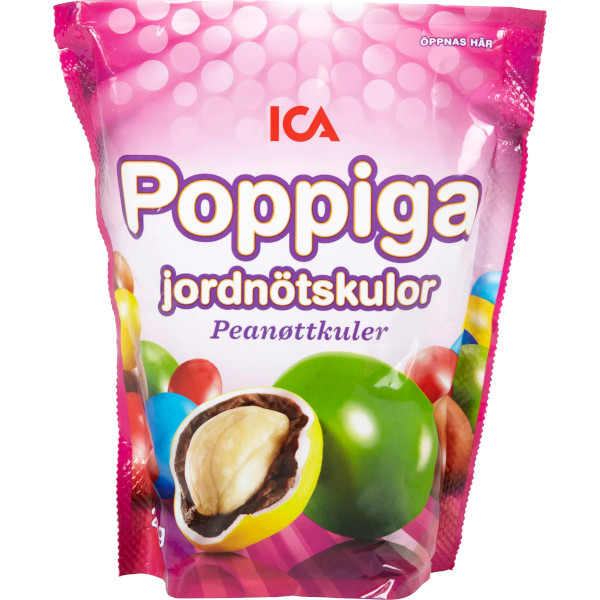 ICA Poppiga Jordnötskulor