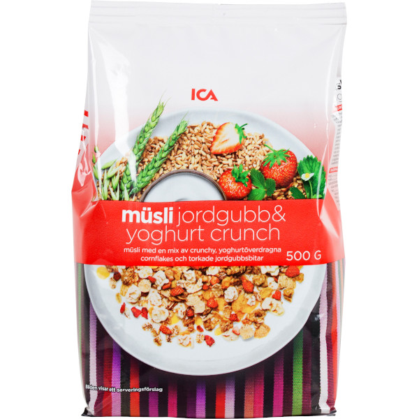 ICA Müsli Jordgubb & Yoghurt Crunchy