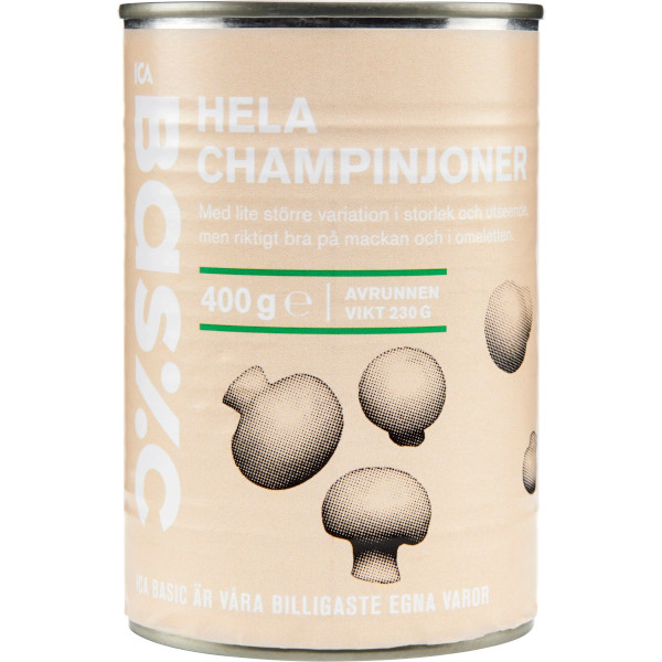ICA Basic Champinjoner Hela