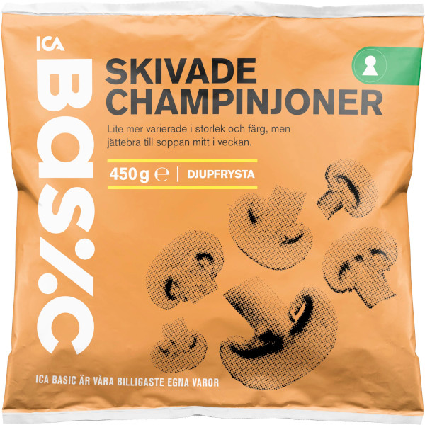 ICA Basic Champinjoner Skivade