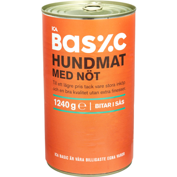 ICA Basic Hundmat Bitar I Sås Nöt