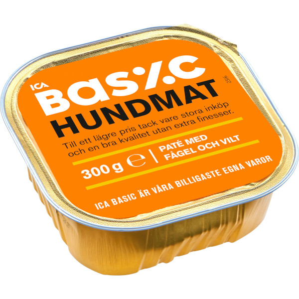 ICA Basic Hundmat Paté Fågel/Vilt