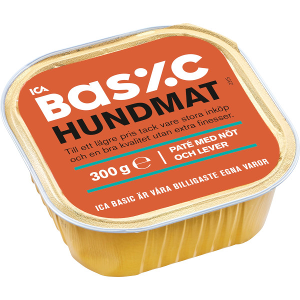 ICA Basic Hundmat Paté Nöt/Lever