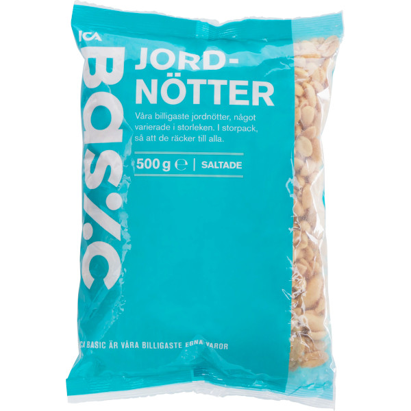 ICA Basic Jordnötter Saltade