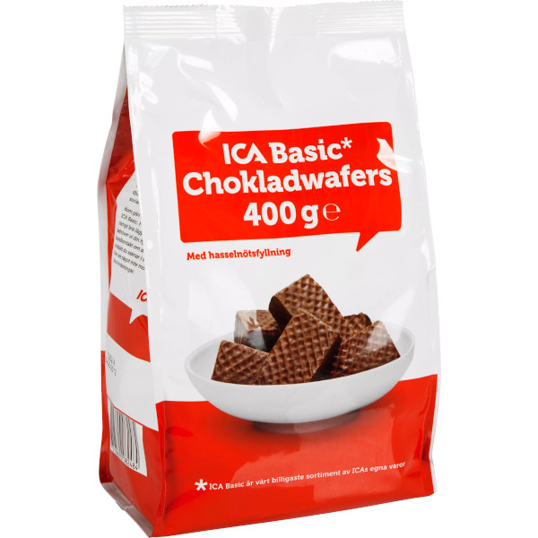 ICA Basic Chokladwafers