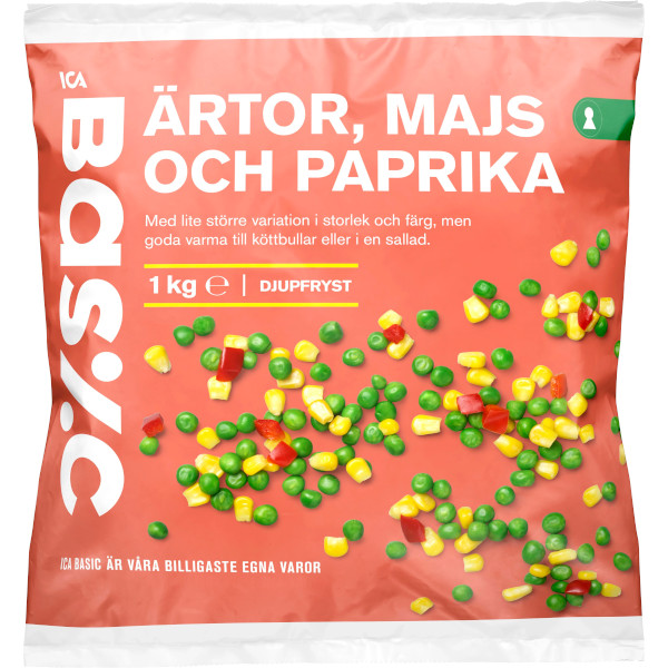 ICA Basic Ärtor/Majs/Paprika