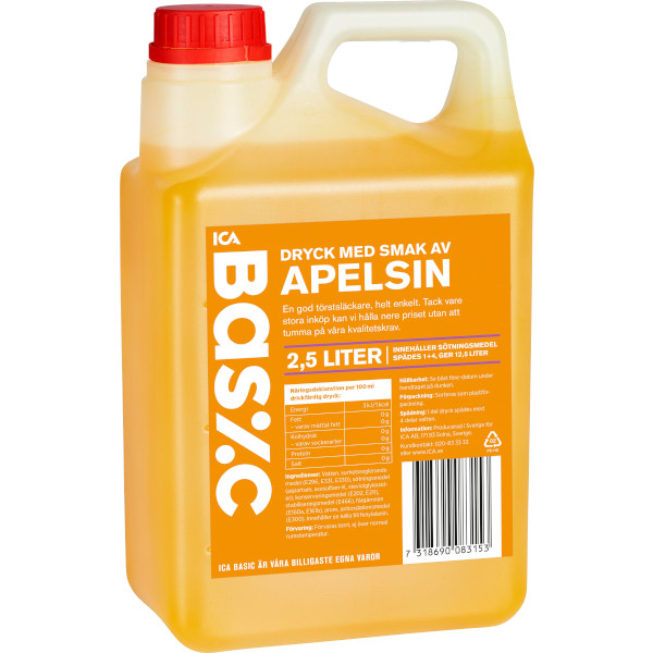 ICA Basic Dryck Apelsin Koncentrerad