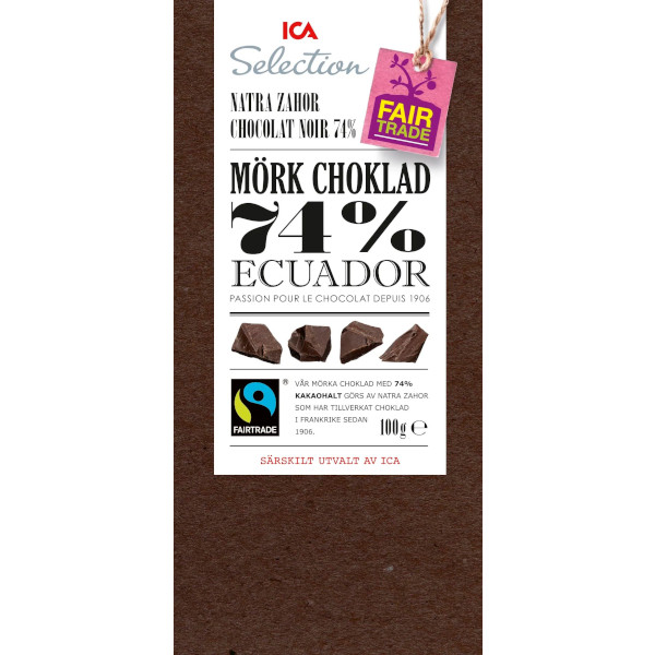 ICA Selection Mörk Choklad Ecuador 74%