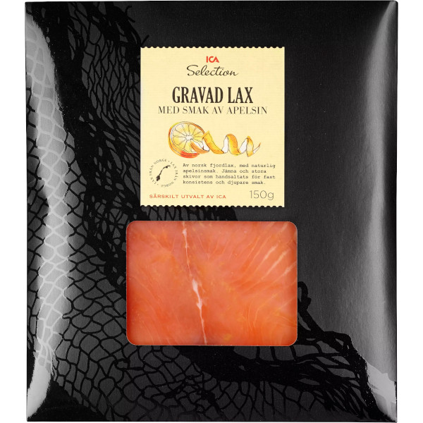 ICA Selection Gravad Lax Apelsin Skivad