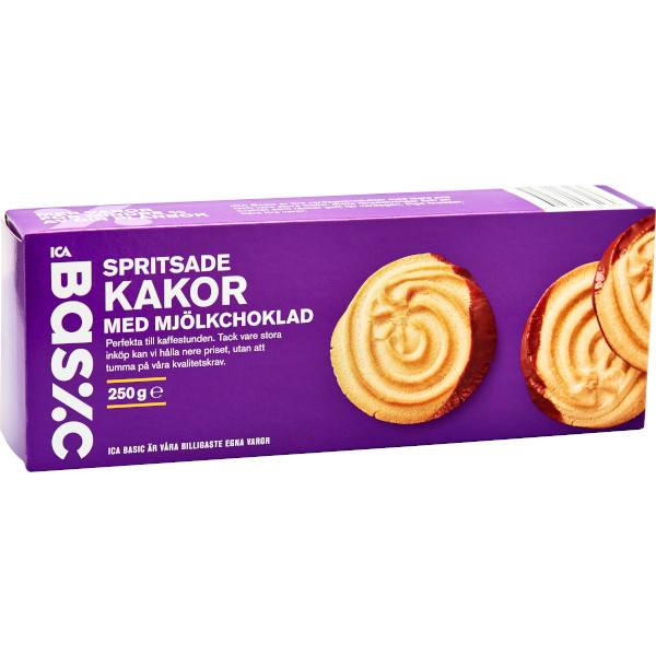 ICA Basic Spritsade Kakor Mjölkchoklad