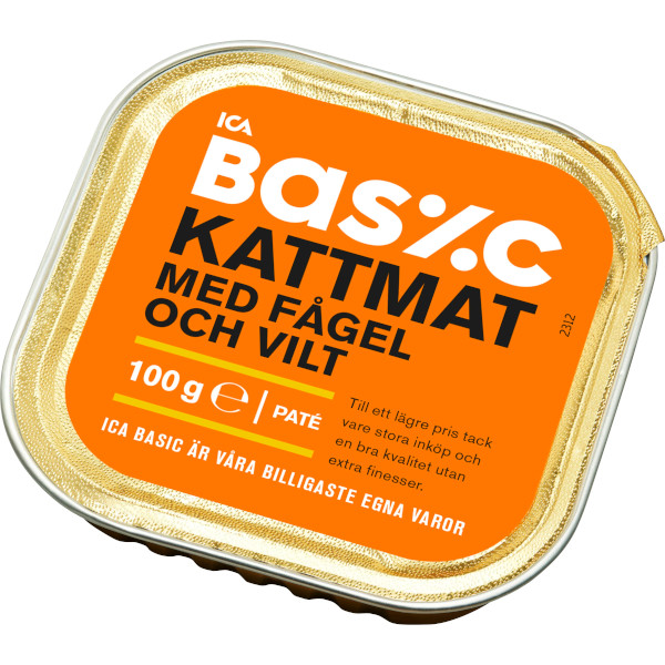 ICA Basic Kattmat Paté Fågel & Vilt
