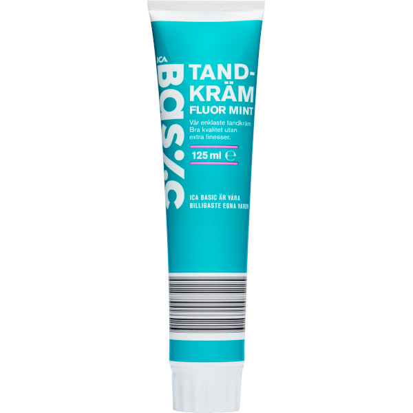 ICA Basic Tandkräm Fluor Mint
