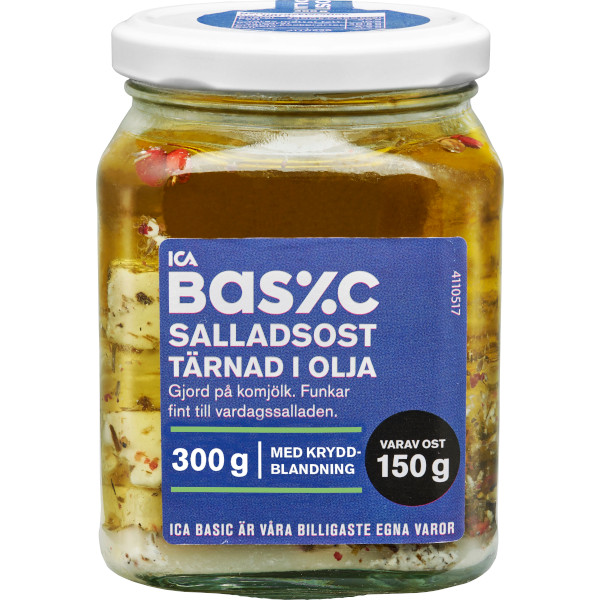ICA Basic Salladsost Tärnad Olja