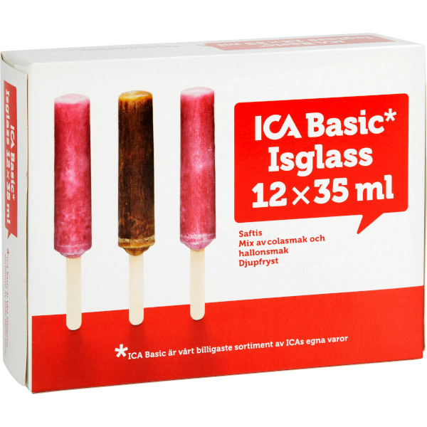 ICA Basic Isglass Cola/Hallon