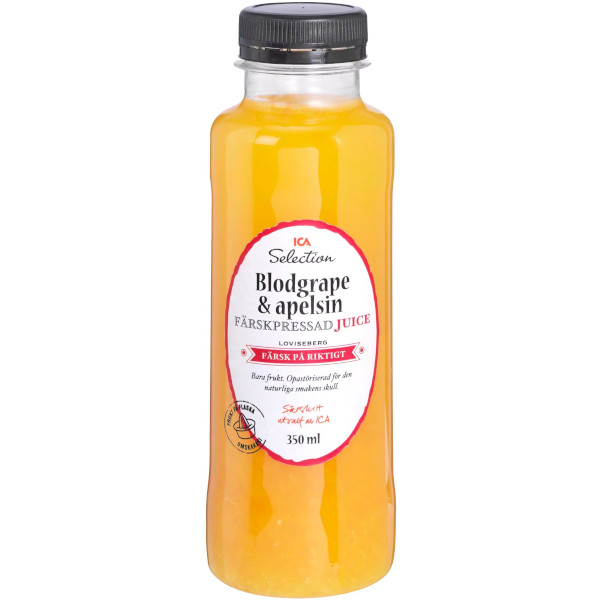 ICA Selection Färskpressad Juice Blodgrape & Apelsin