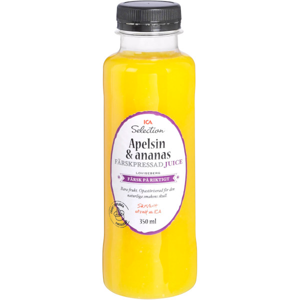 ICA Selection Färskpressad Juice Apelsin & Ananas