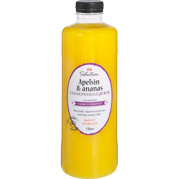 ICA Selection Färskpressad Juice Apelsin & Ananas