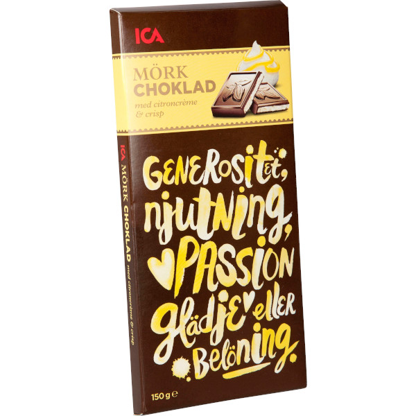 ICA Mörk Choklad Citroncrème & Crisp