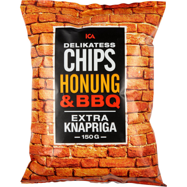 ICA Delikatesschips Honung & BBQ