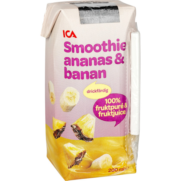 ICA Smoothie Ananas & Banan