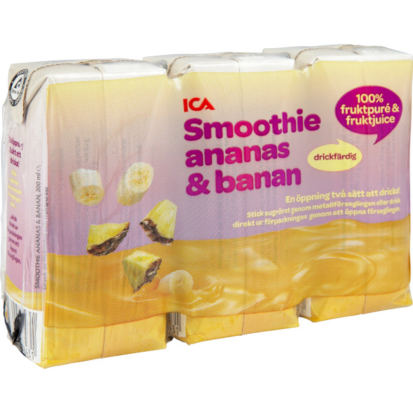 ICA Smoothie Ananas & Banan