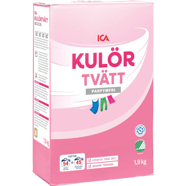 ICA Tvättmedel Kulörtvätt Parfymfri