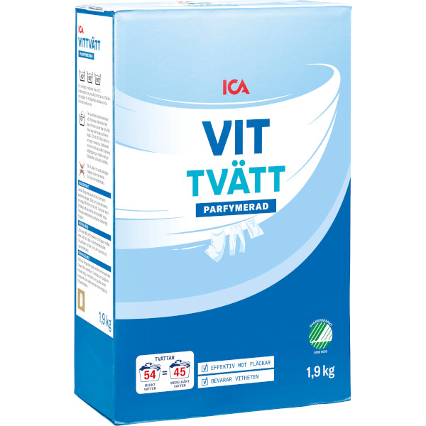 ICA Tvättmedel Vittvätt Parfymerad