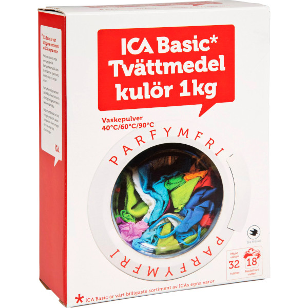 ICA Basic Tvättmedel Kulör