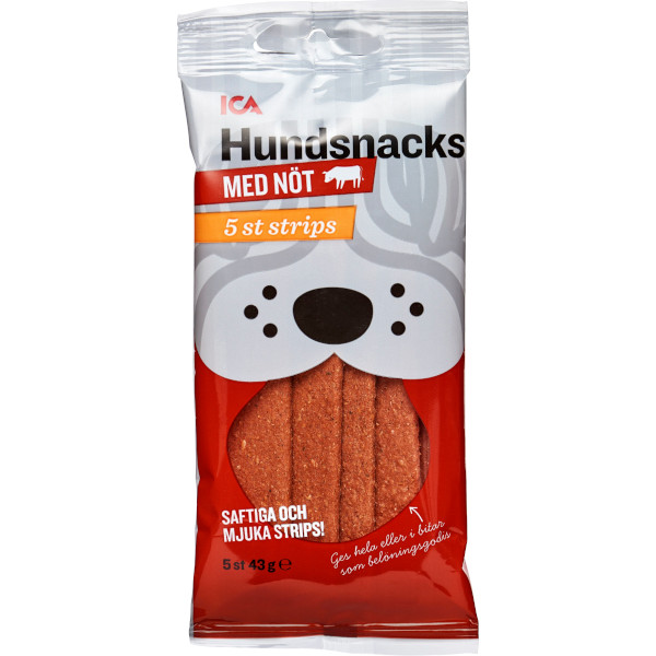 ICA Hundsnacks Nöt Strips
