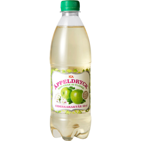 ICA Äppeldryck Fläder Ciderkaraktär