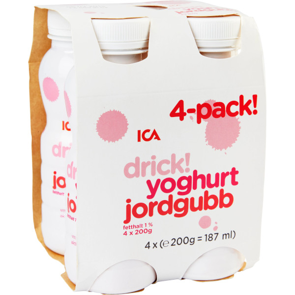 ICA Drickyoghurt Jordgubb