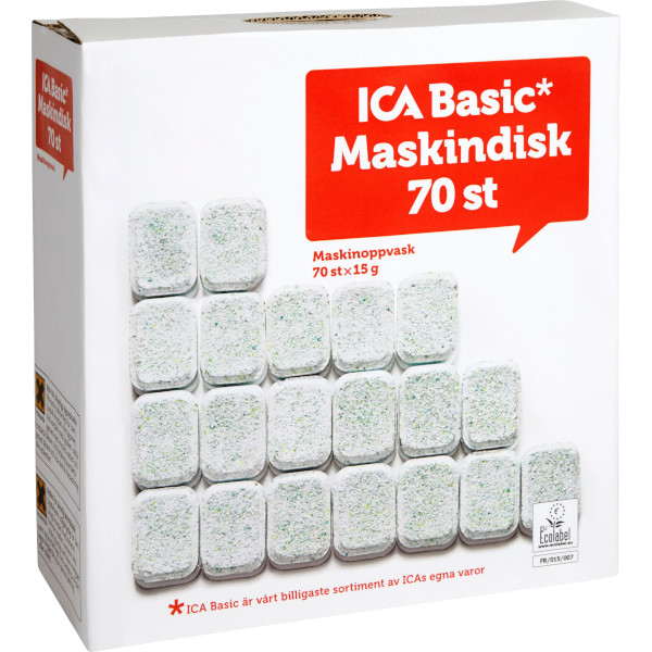 ICA Basic Maskindisktabletter