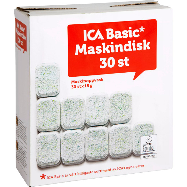 ICA Basic Maskindisktabletter
