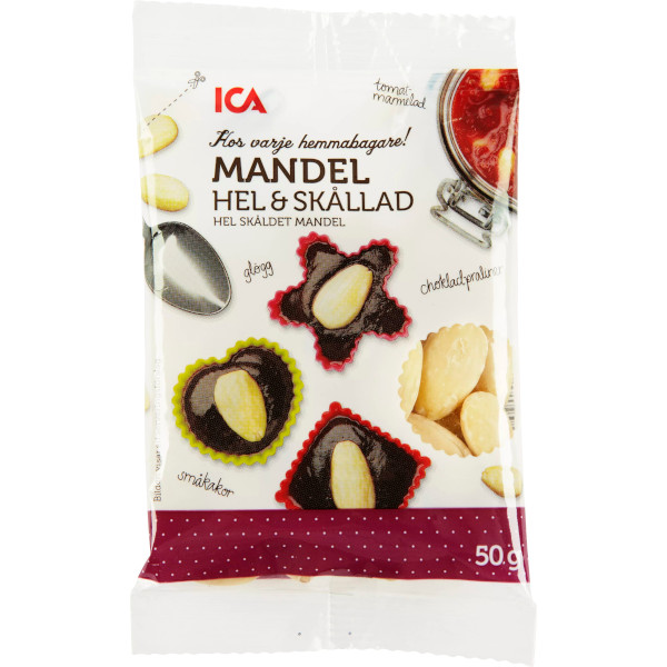 ICA Mandel Hel & Skållad