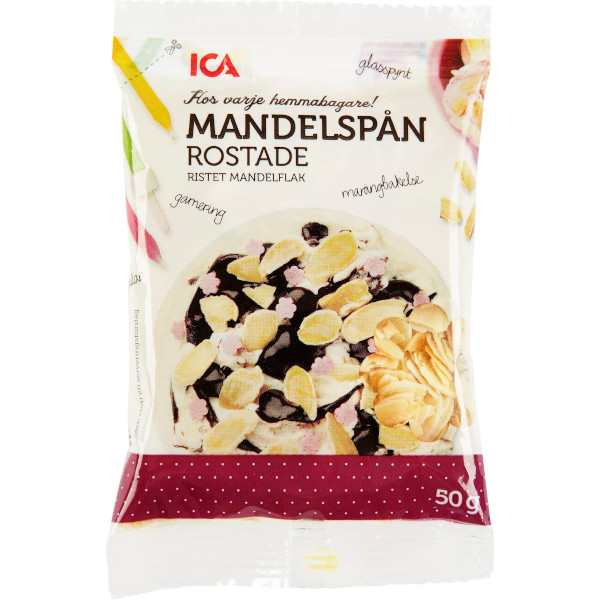 ICA Mandelspån Rostade