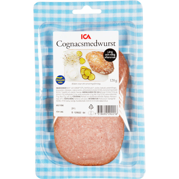 ICA Cognacsmedwurst Skivor