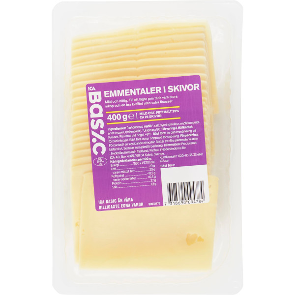 ICA Basic Emmentaler Skivor