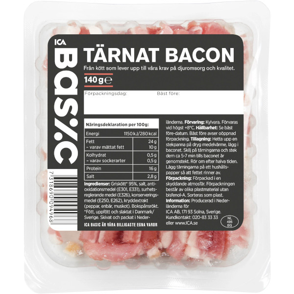 ICA Basic Bacon Tärnat