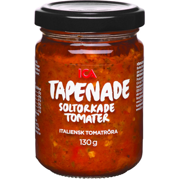 ICA Tapenade Soltorkade Tomater