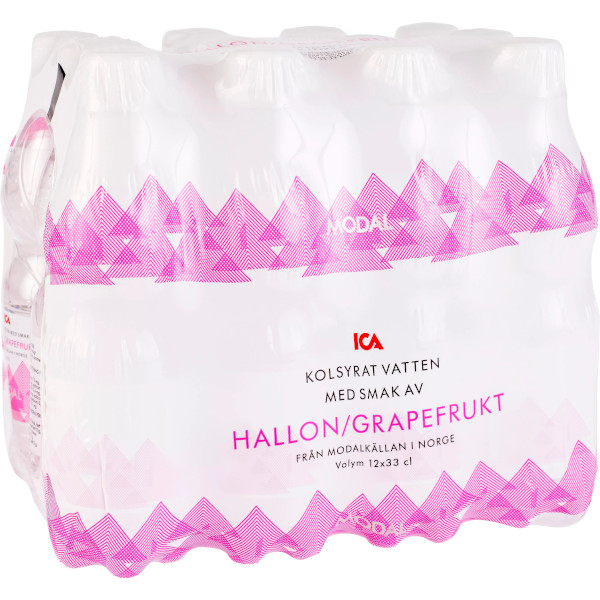 ICA Vatten Kolsyrat Hallon/Grapefrukt